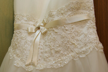 Fototapeta premium Beautiful dress of a bride