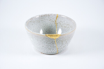 Gray japanese gold Kintsugi