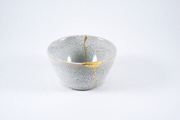 Gray japanese gold Kintsugi