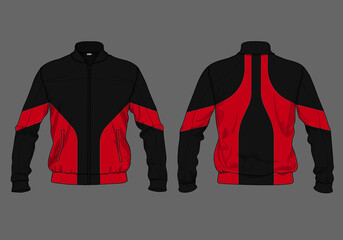 retro vintage windbreaker hoodie jacket template © Ronillo