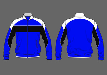 retro vintage windbreaker hoodie jacket template © Ronillo