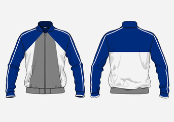 retro vintage windbreaker hoodie jacket template © Ronillo