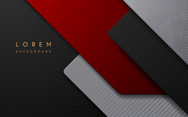 Abstract red black nd white layered background