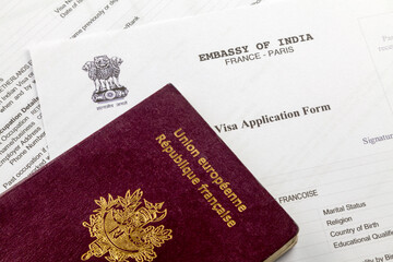 Indian visa application form