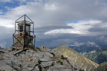 Fototapeta na wymiar Landscape from Musala Peak, Rila mountain, Bulgaria