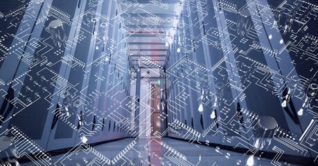 Composition of network of computer processors of computer servers