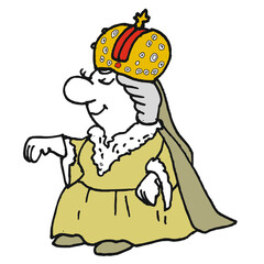 Catherine II empress of Russia (comics, illustration)