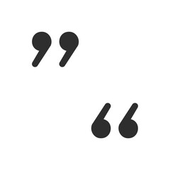 Quote icon in trendy template