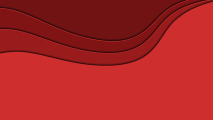 Beautiful red wavy background. Suitable for postcards, notebooks and business cards.
