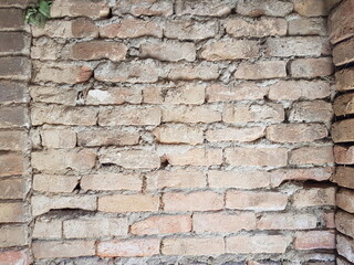 Obraz premium old brick and cement wall