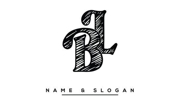 LB, BL, L, B  Abstract Letters Logo Monogram