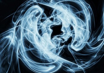抽象的な煙の渦