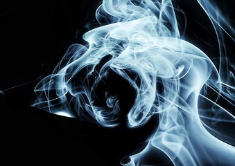抽象的な煙の渦