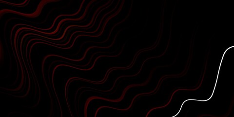 Dark Red vector background with wry lines.