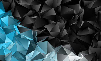 Obraz premium Abstract Low-Poly background. triangulated texture. Design 3d. Polygonal geometrical pattern. Triangular modern style