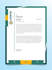 Abstract Business style letterhead corporate professional letterhead template design