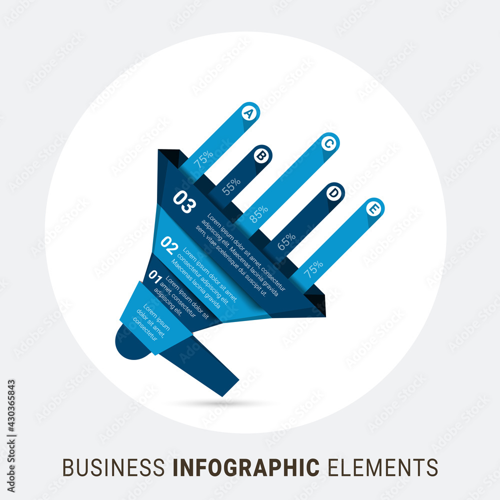 Aufkleber infographic elements data visualization vector design template. infographics for business concept. c