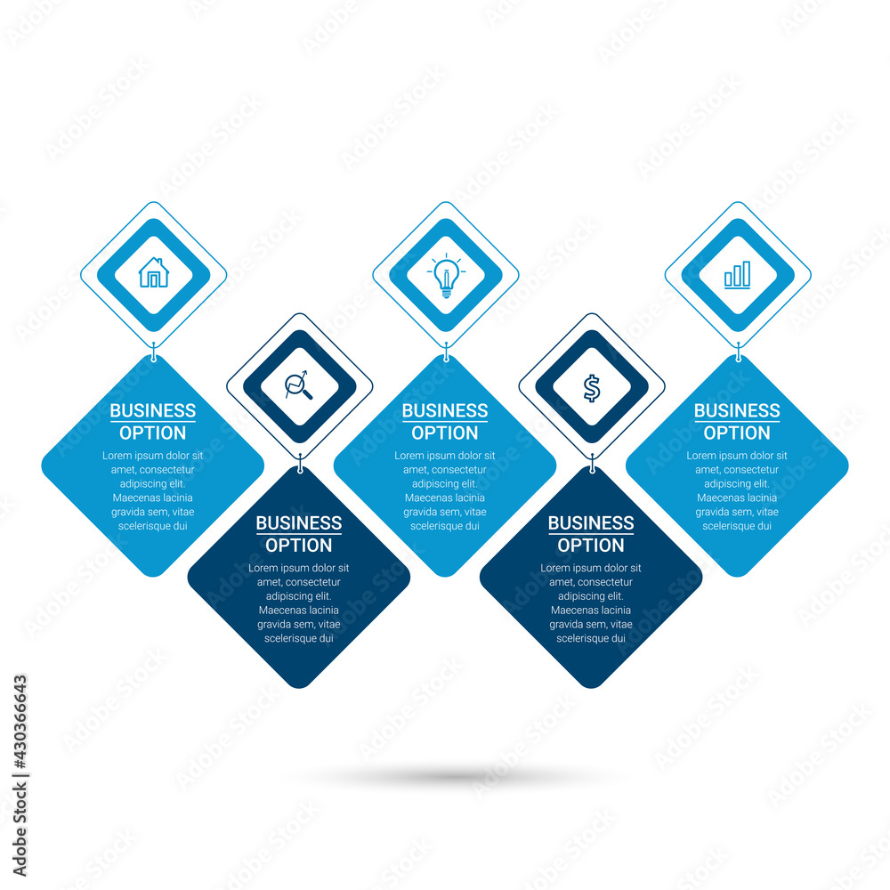 Poster infographic elements data visualization vector design template. vector illustration. can be used for