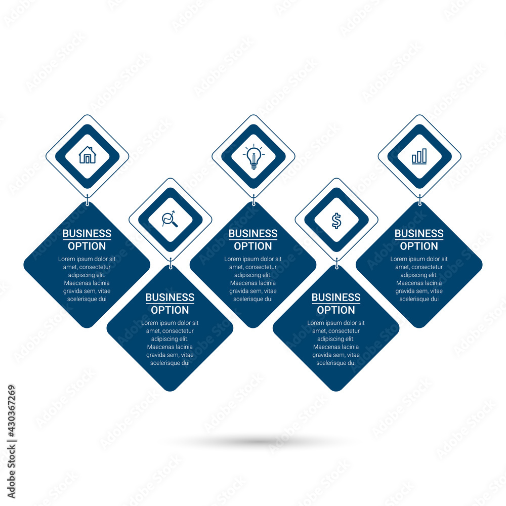 Poster infographic elements data visualization vector design template. vector illustration. can be used for