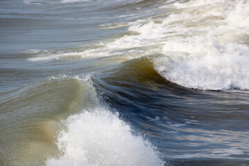 Ocean waves in the sunshine