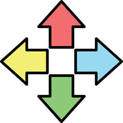 arrows icon vector