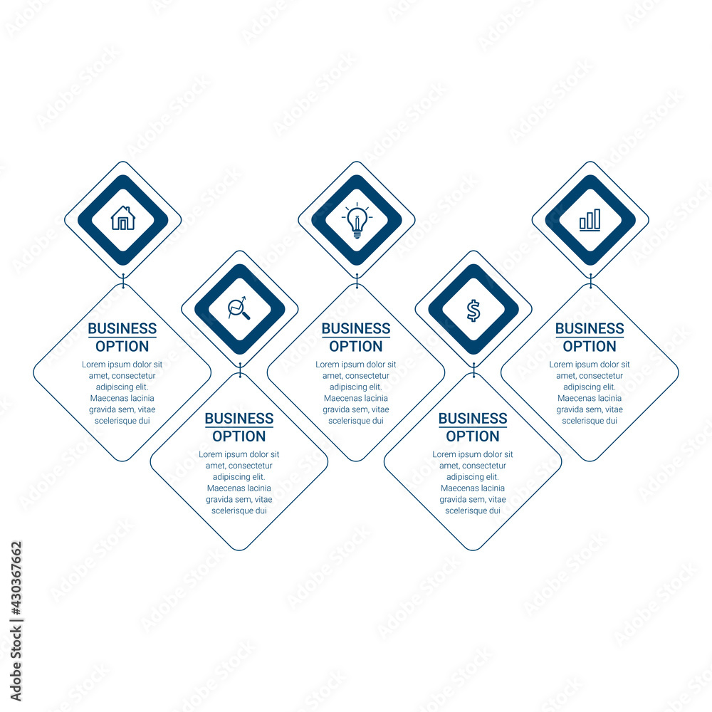 Poster infographic elements data visualization vector design template. vector illustration. can be used for