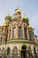 Fototapeta na wymiar The Church of the Savior on Spilled Blood or the Cathedral of the Resurrection of Christ in Saint Petersburg, Russia.