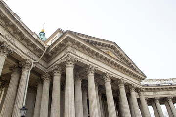 Fototapeta premium Saint Petersburg, Russia, Kazan Cathedral (Cathedral of Our Lady of Kazan). A Russian Orthodox Church.