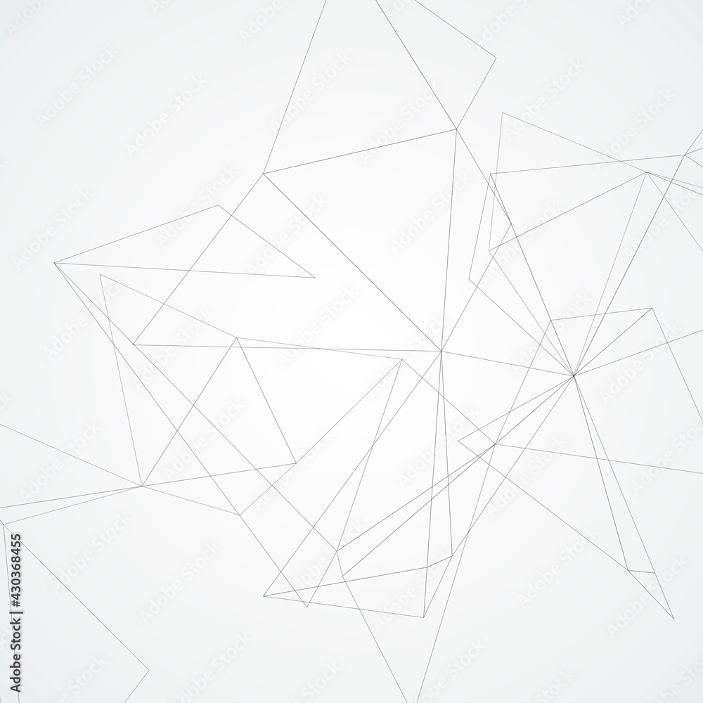 Poster vector black lines connection. modern connect background