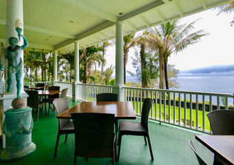 Beautiful romantic colonial architecture guest house bed and breakfast hotel resort with...