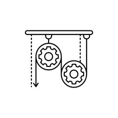 Mechanics olor line icon. Pictogram for web page, mobile app, promo.