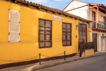 Colonial house of Cuban poet 'Jose Maria Heredia'. The place is a Cuban National Monument, Santiago...