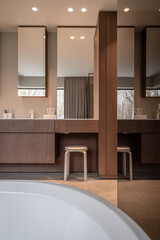 modern bathroom interior