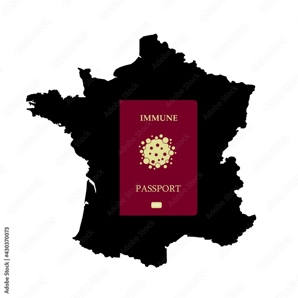 Canvas Prints Passeport immunitaire en France