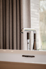 faucet in a bathroom
