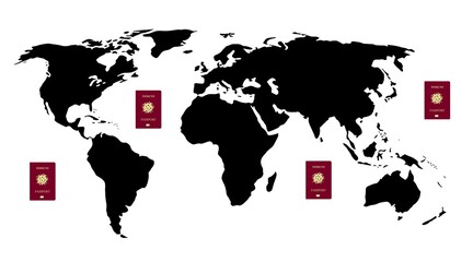 Passeport immunitaire dans le monde