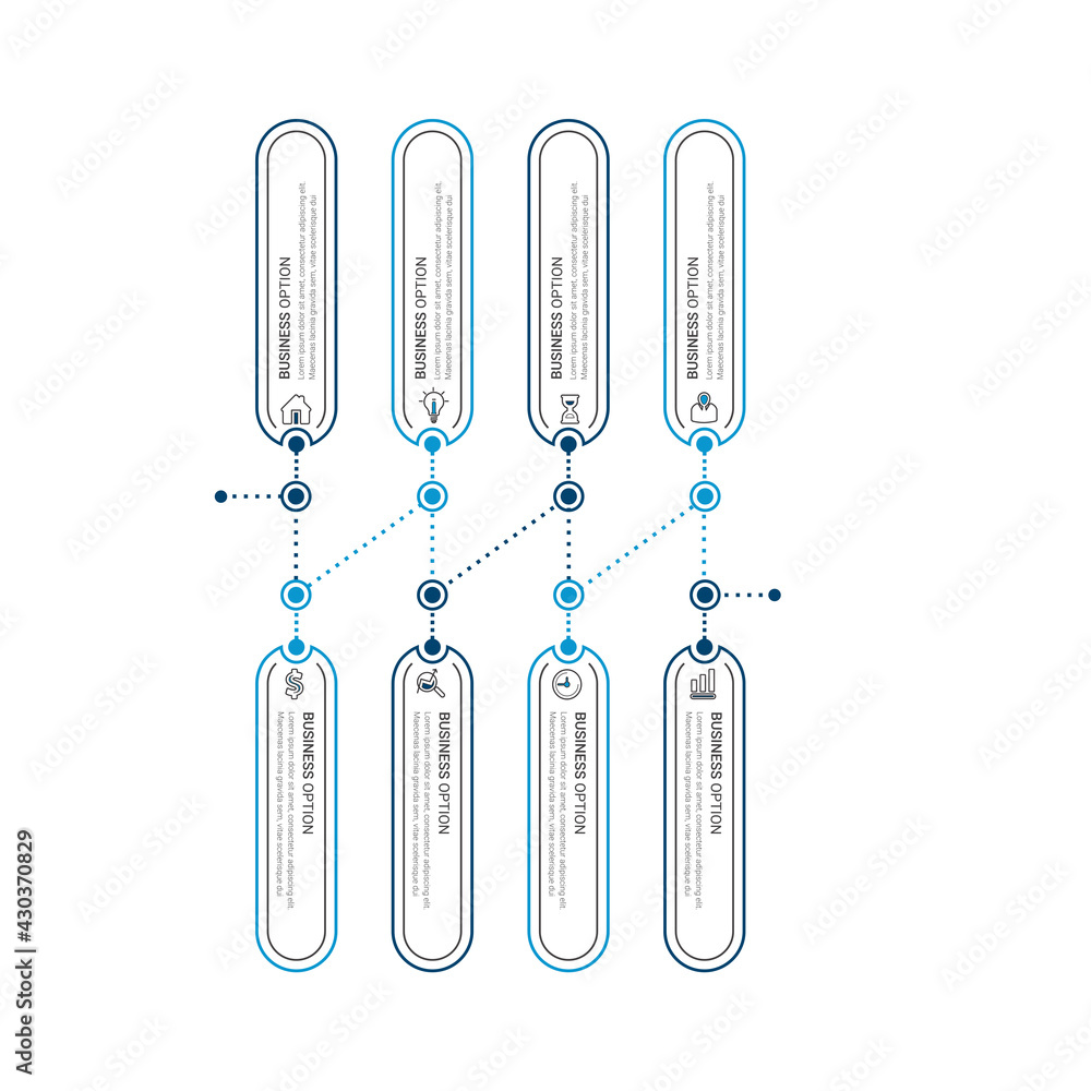 Aufkleber infographic elements data visualization vector design template. process chart. abstract elements of 