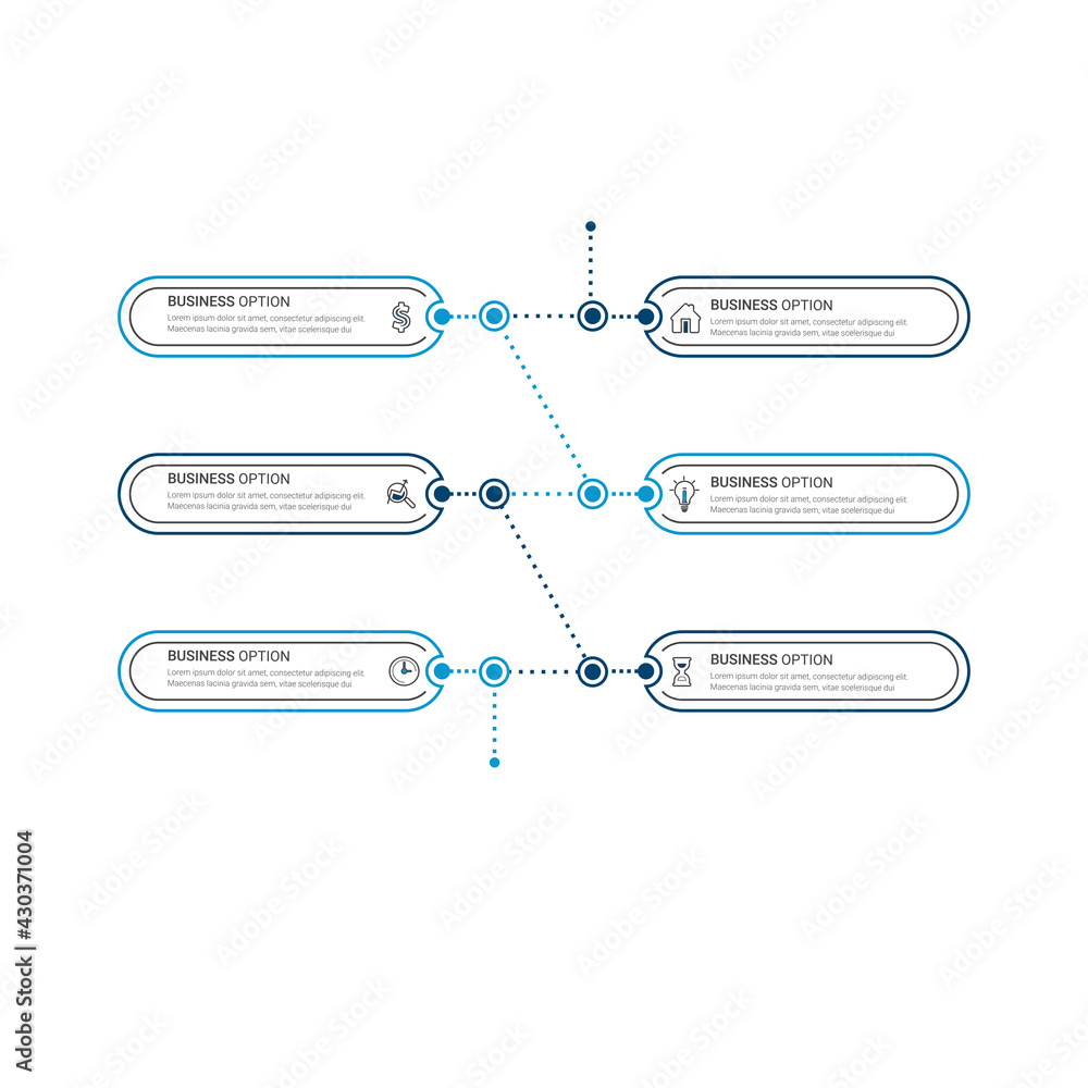 Aufkleber infographic elements data visualization vector design template. process chart. abstract elements of 