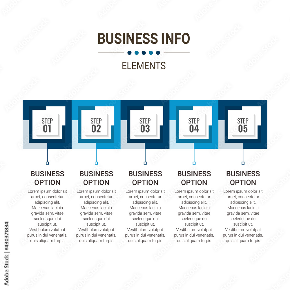 Aufkleber infographic elements data visualization vector design template. process chart. abstract elements of 