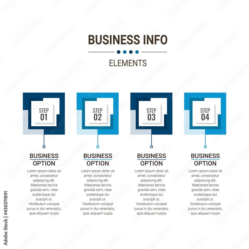 Aufkleber infographic elements data visualization vector design template. process chart. abstract elements of 