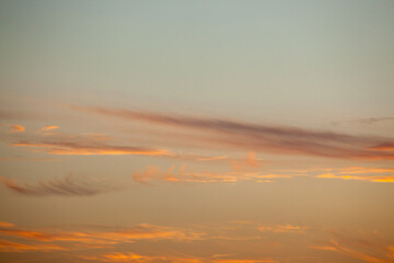Obraz premium Clouds at sunset for a natural abstraction