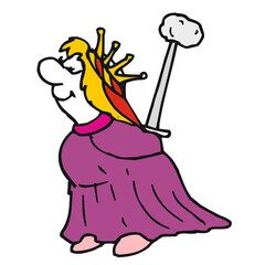 Ginevra queen of england (comics, illustration)