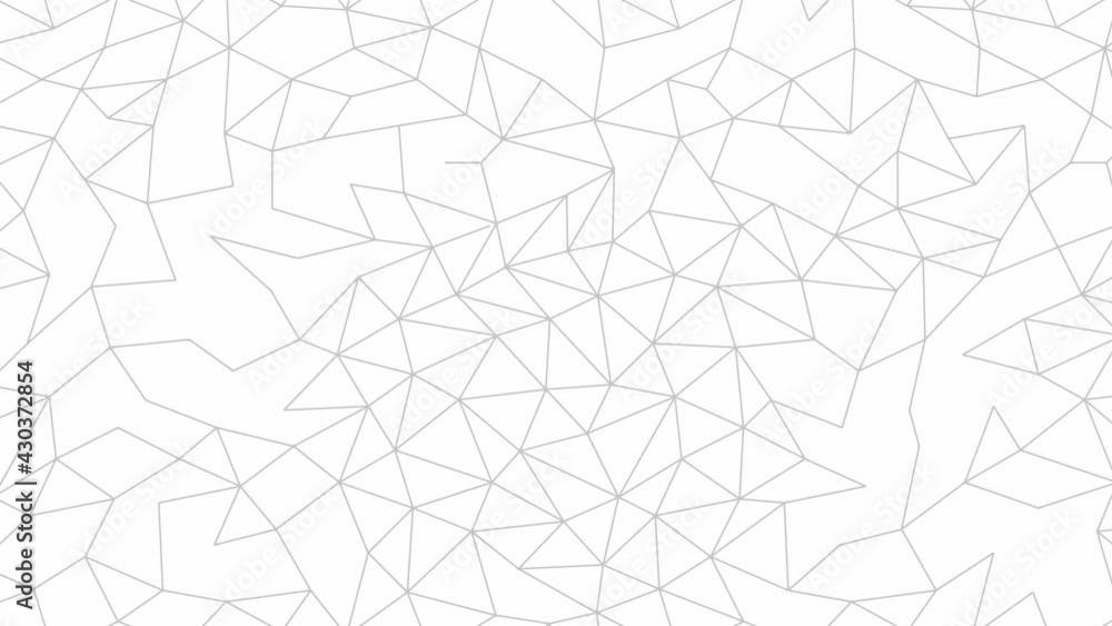 Poster lines drawing animation. messy connected dots. wallpaper created from different small triangles crea