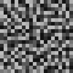 Fototapeta premium 8 Bit pixels pattern. Vector pixelated colorless ornament.