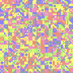 Abstract geometric pattern. Multicolor Figures. Texture for print and Banner. 
