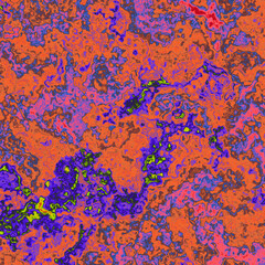 Orange blue mosaic texture design background