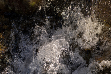 water flowing into the water