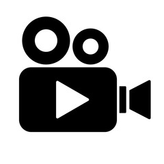 Video camera vector icon