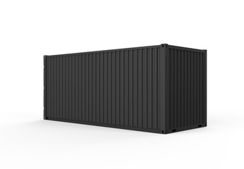 Black Container  - Isolated