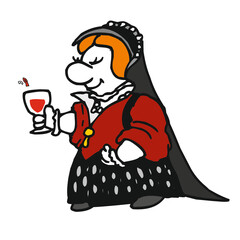 Mary I queen of England (comics, illustration)